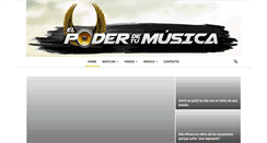 Desktop Screenshot of elpoderdetumusica.com