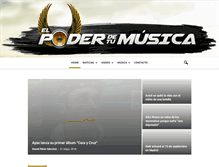 Tablet Screenshot of elpoderdetumusica.com